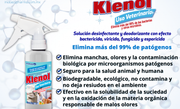 Klenol Uso Veterinario Limpiador, desinfectante y desodorizante líquido para uso veterinario